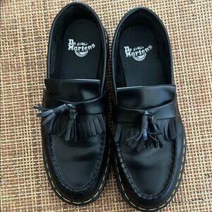 Dr. Martens Black Loafers with Tassels - Adrian Bex